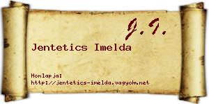 Jentetics Imelda névjegykártya